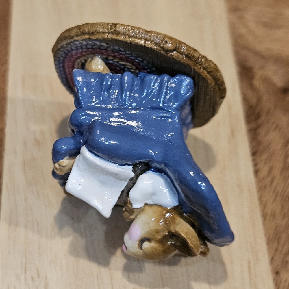Wee Forest Folk M-159 Forty Winks - Blue Signed Annette Petersen 1988 No Box - Picture 9 of 14